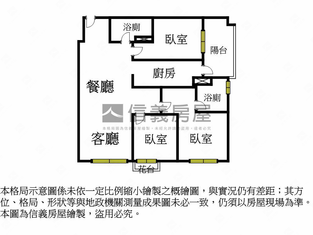 近中路君邑富永三房車位房屋室內格局與周邊環境