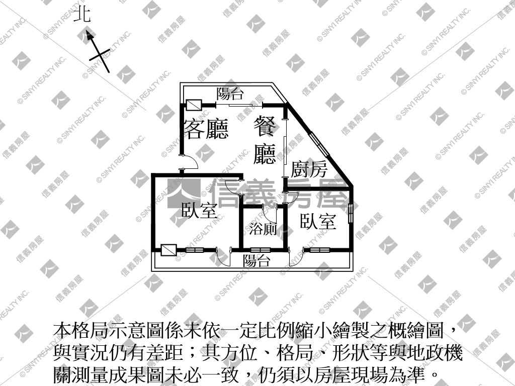 走路成大長榮３樓寓房屋室內格局與周邊環境