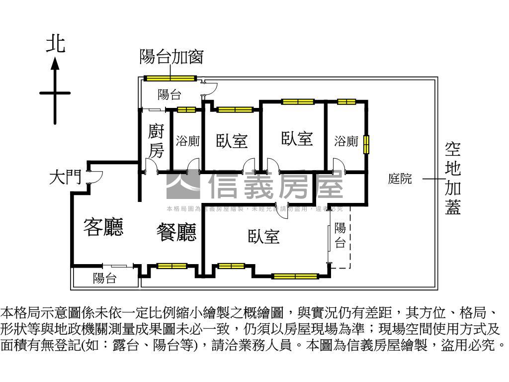 綠葉山莊．清幽三房房屋室內格局與周邊環境