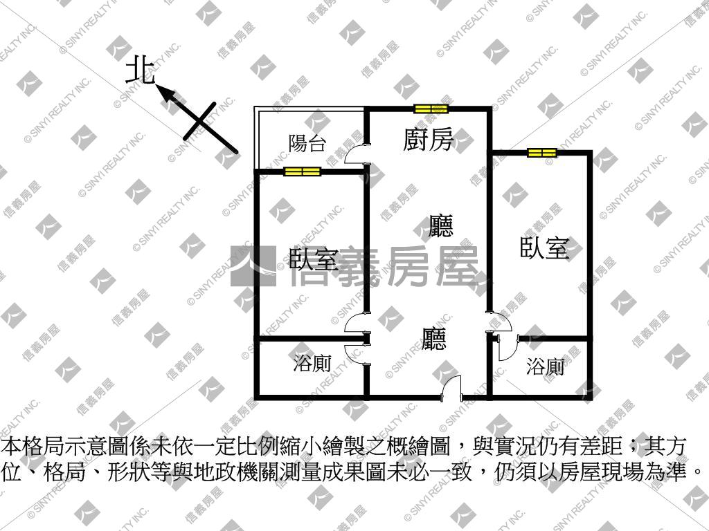 家樂福商圈⭐吾境２房２衛房屋室內格局與周邊環境