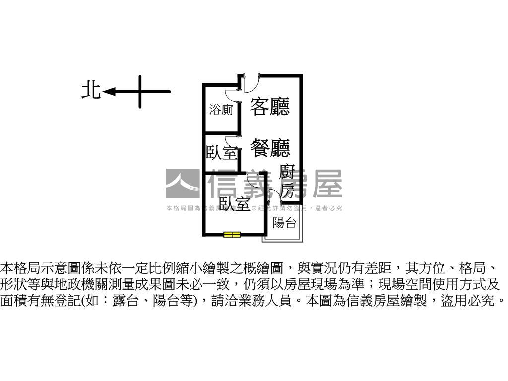 中路低總價兩房平面車位房屋室內格局與周邊環境