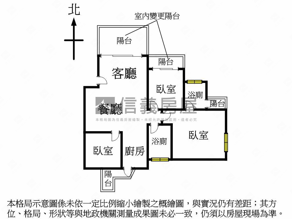 近美術館３房美裝潢公寓房屋室內格局與周邊環境