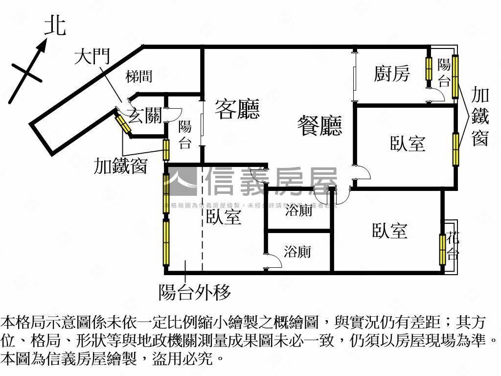 南區雙商圈三房車位房屋室內格局與周邊環境