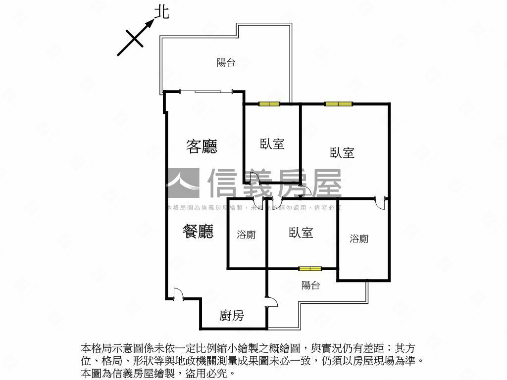 全新未住三房平車捷運宅Ａ房屋室內格局與周邊環境