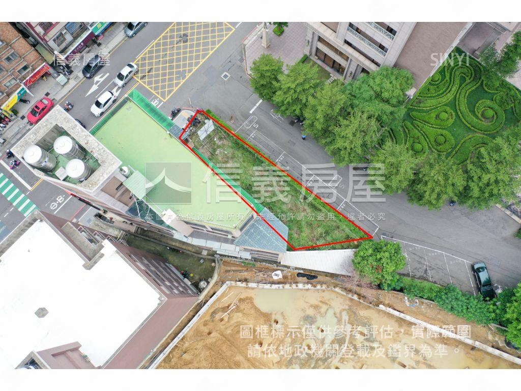 中山路雙面臨路土地房屋室內格局與周邊環境