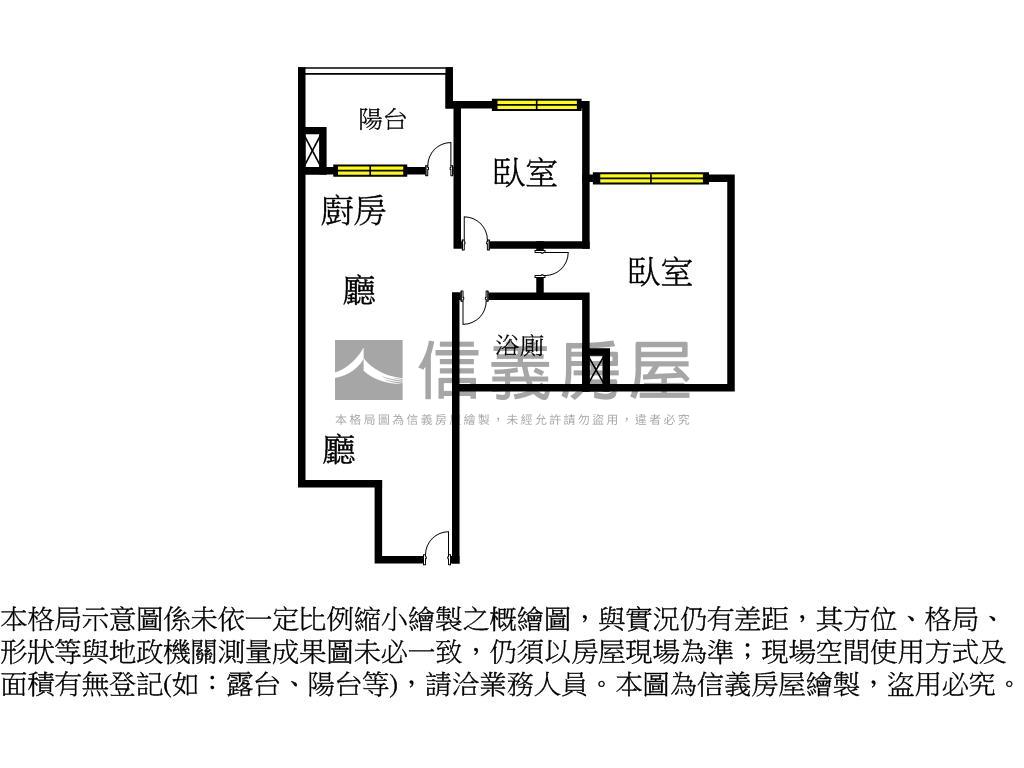賠售！ＶＶＳ１兩房平車房屋室內格局與周邊環境