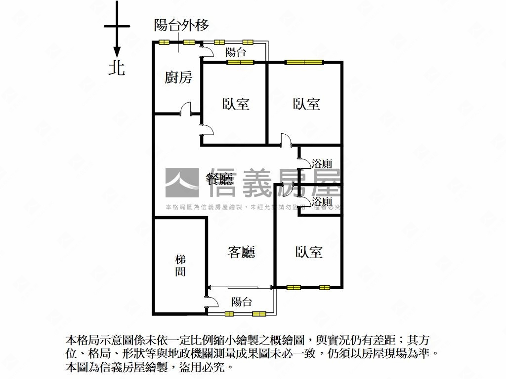 錦北公園靜巷公寓３樓房屋室內格局與周邊環境