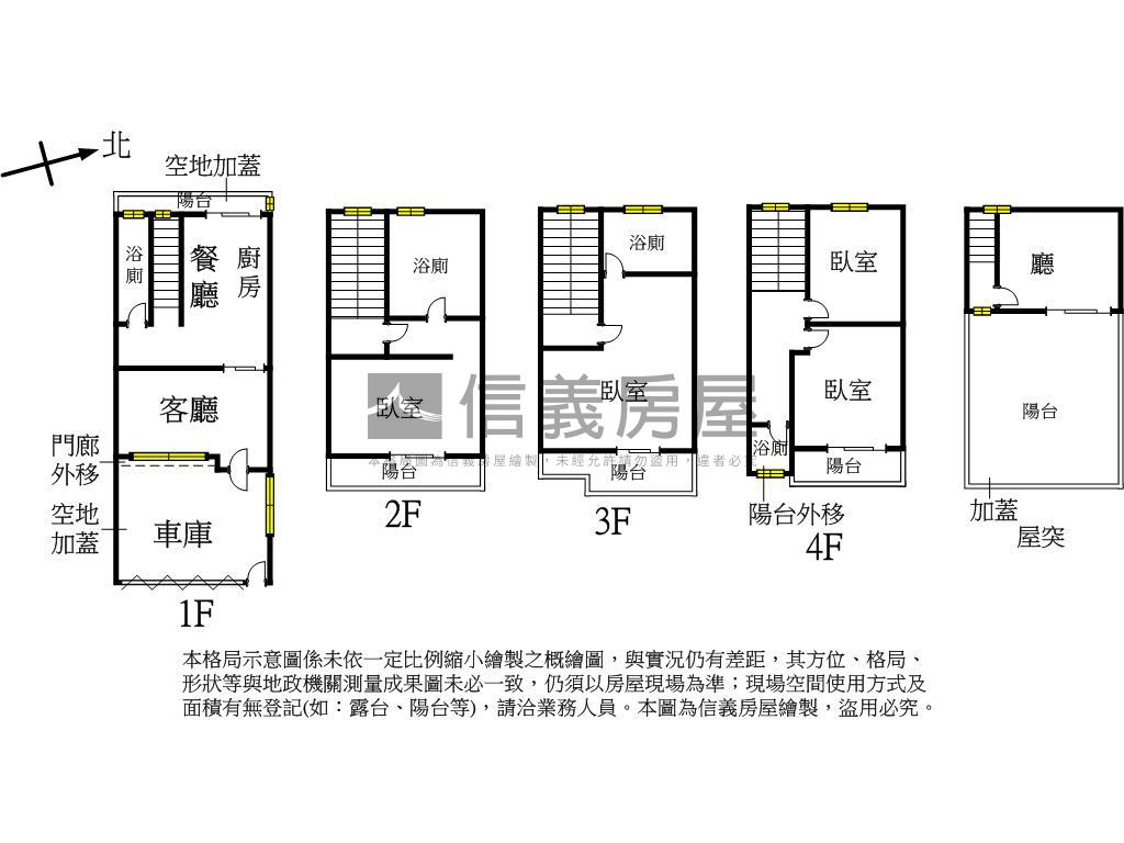 陽光花園‧正街邊間美車墅房屋室內格局與周邊環境