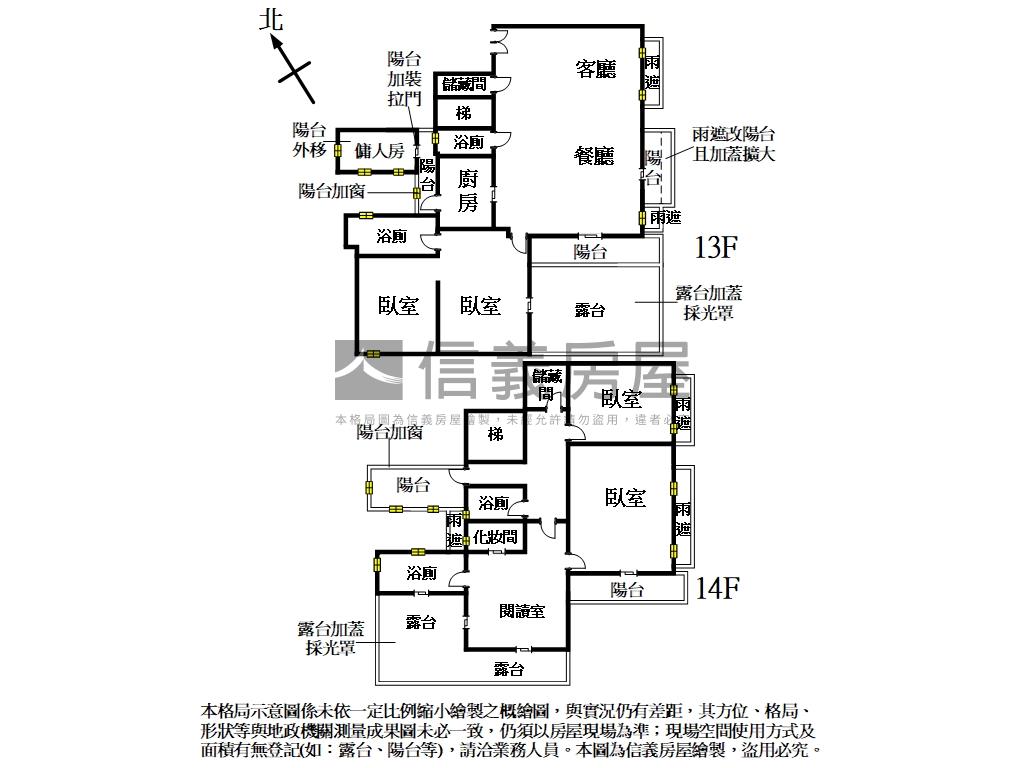 御水天席｜景泰然｜樓中樓房屋室內格局與周邊環境