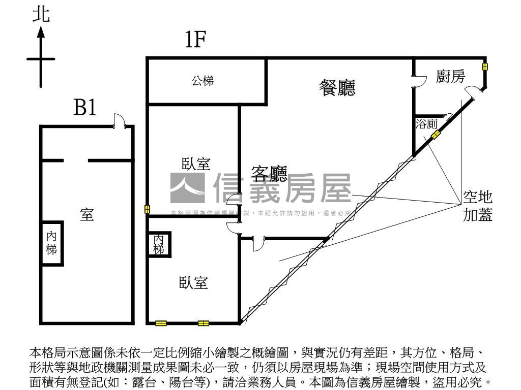 門前方便停車邊間一樓房屋室內格局與周邊環境