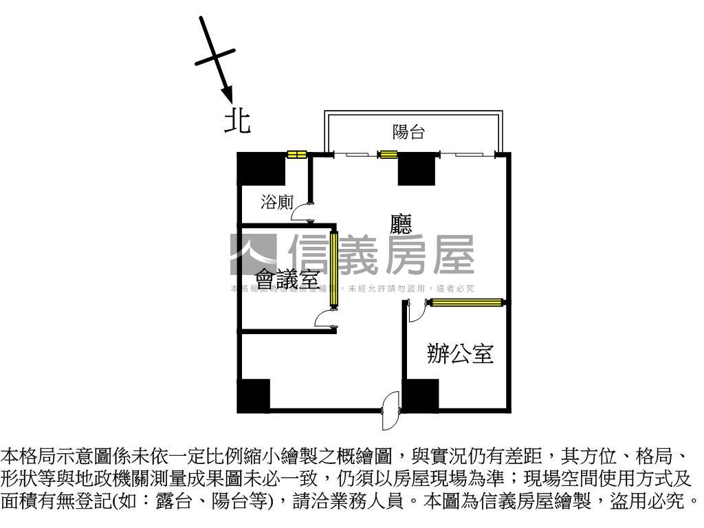 雙翼優質辦公室房屋室內格局與周邊環境