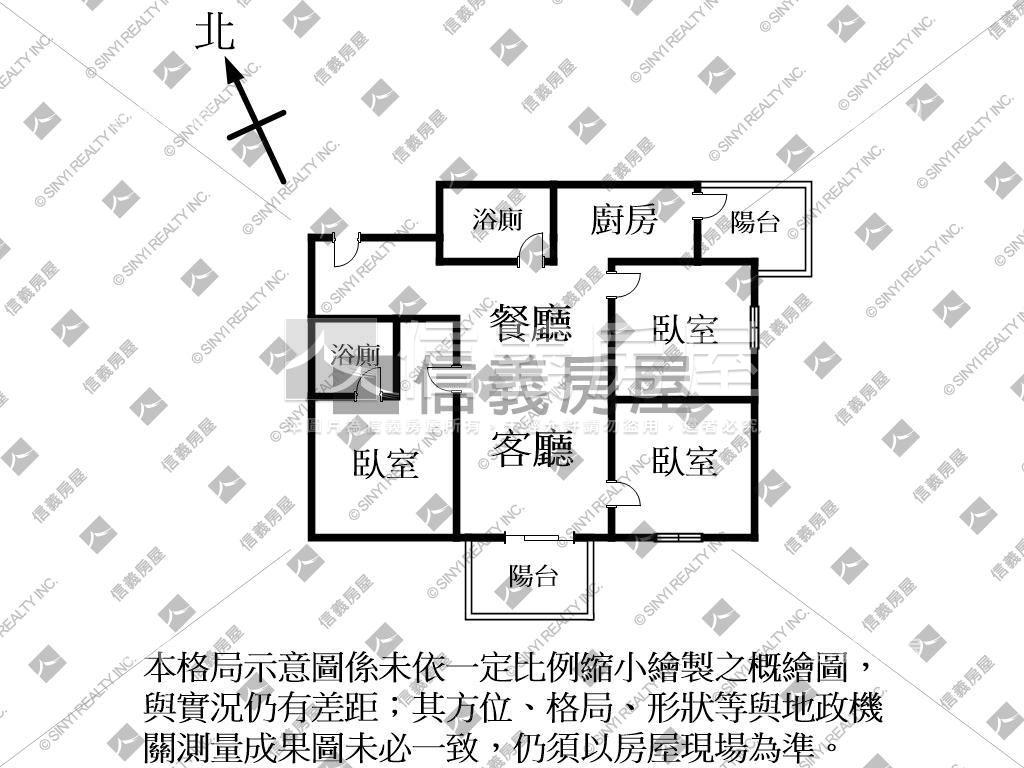 雲品朝南視野三房獨立車位房屋室內格局與周邊環境