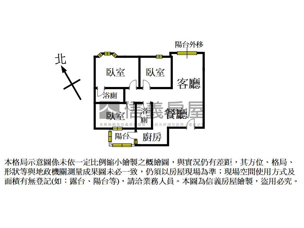 大聯邦三房車位房屋室內格局與周邊環境