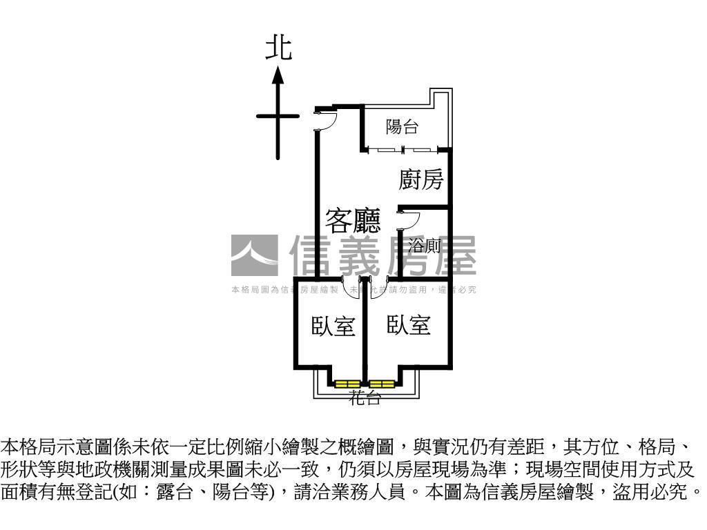 捷運美麗電梯正２房房屋室內格局與周邊環境