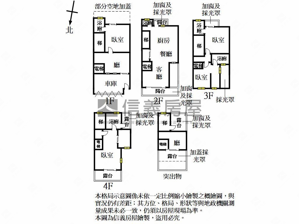 前庭後院電梯透天房屋室內格局與周邊環境