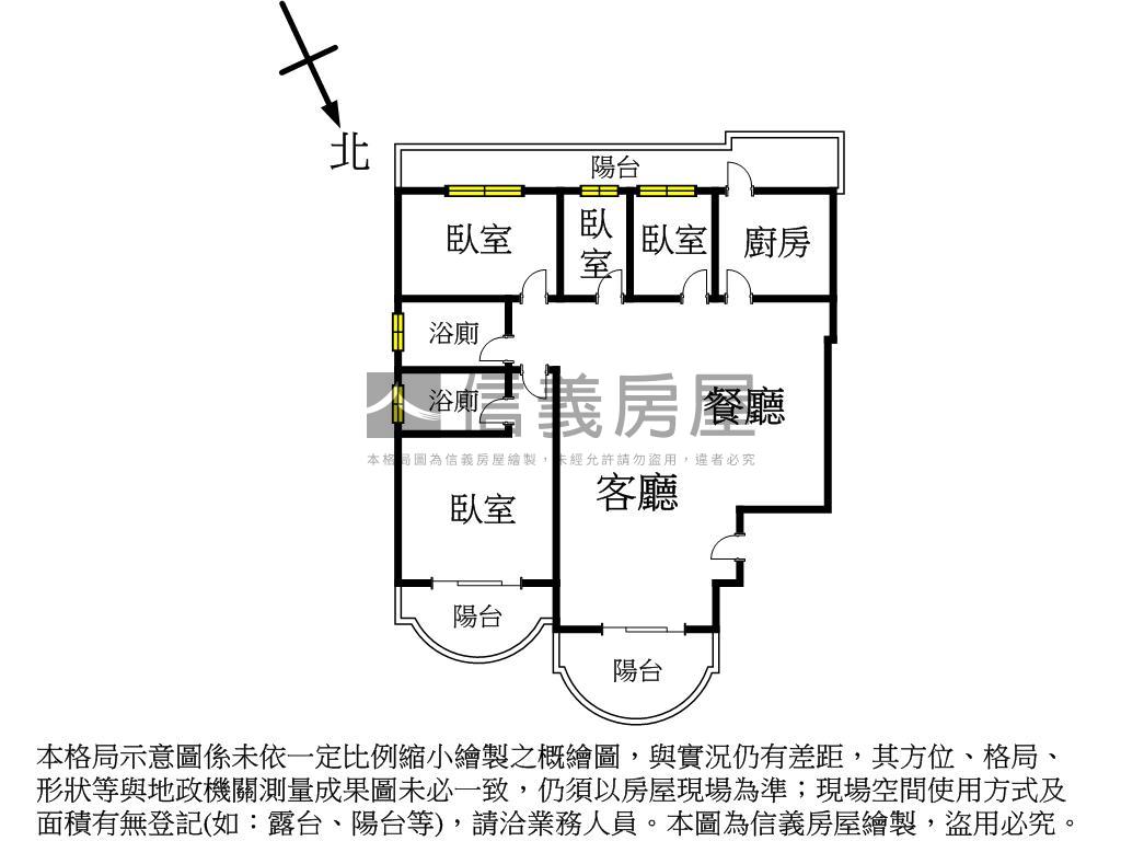 古道美廈山景４房房屋室內格局與周邊環境