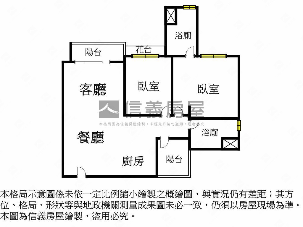 １４期悅讀大城兩房雙衛浴房屋室內格局與周邊環境