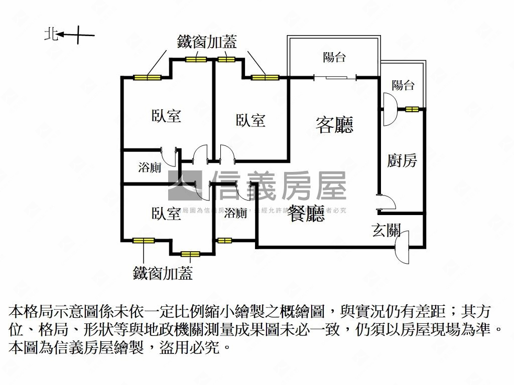 三房平車前後雙面採光房屋室內格局與周邊環境