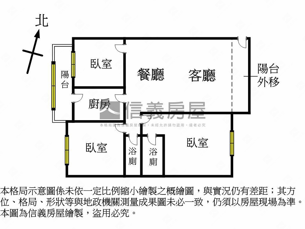 ＶＲ近捷運雙商圈三房平車房屋室內格局與周邊環境