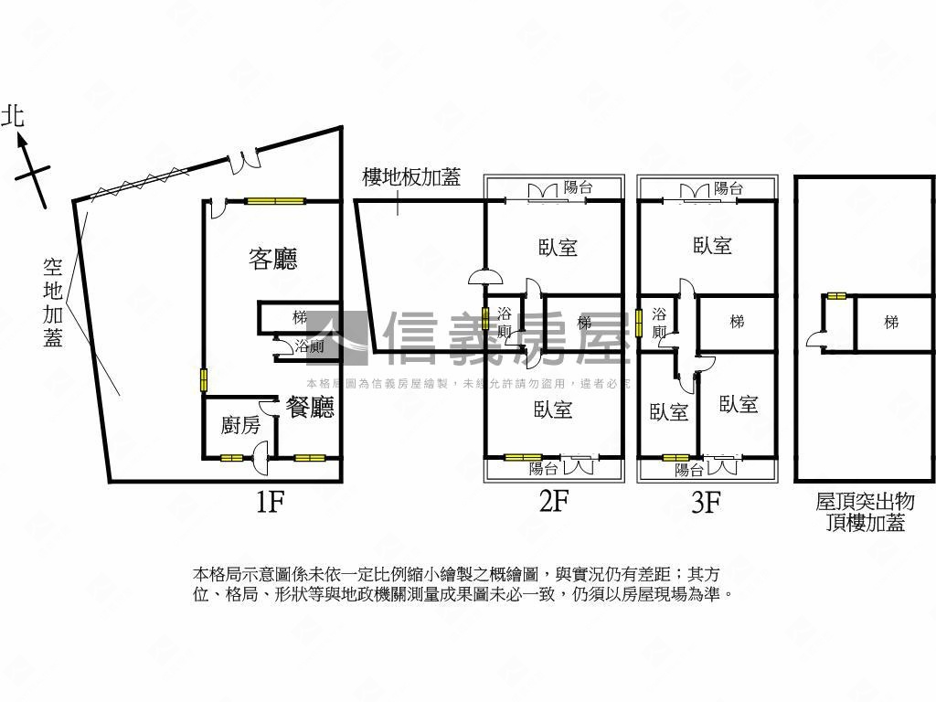 獨立地號邊間透天房屋室內格局與周邊環境