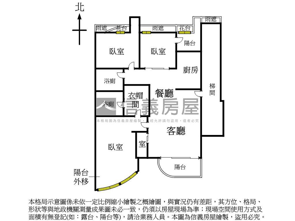 御湖雙璽景觀高樓３房房屋室內格局與周邊環境