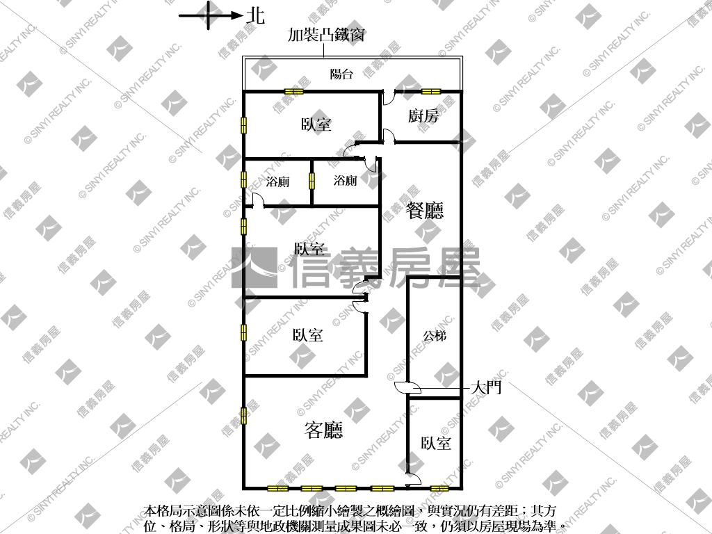 福和大空間二樓公寓房屋室內格局與周邊環境