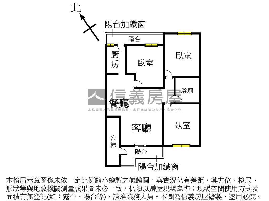 景安活巷標格天然瓦斯三樓房屋室內格局與周邊環境