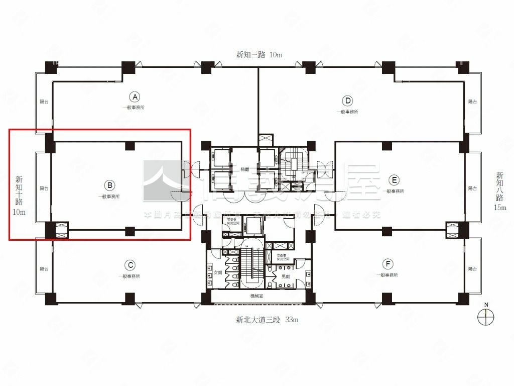 中悦寰宇一號頂辦面公園房屋室內格局與周邊環境