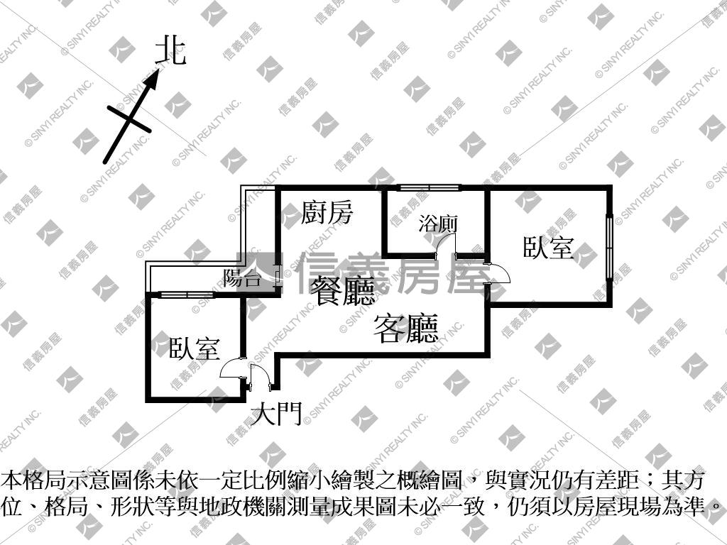 盡速把握！蛋黃區裝潢兩房房屋室內格局與周邊環境