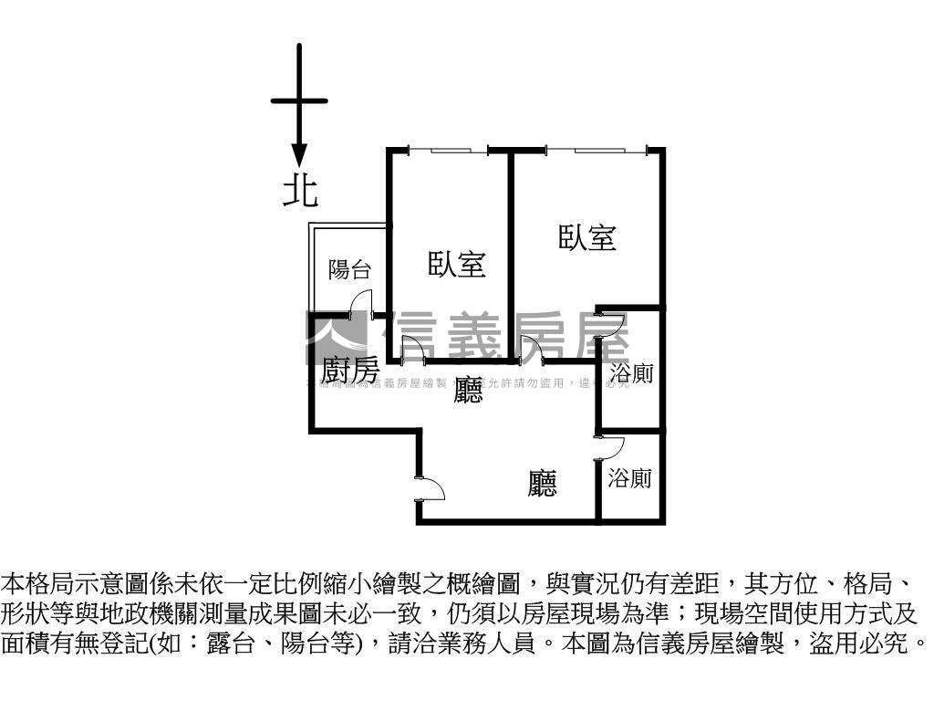 美術館未住兩房兩衛平車房屋室內格局與周邊環境