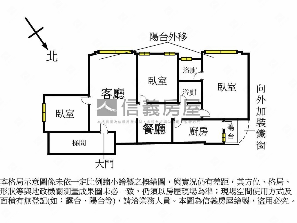 專任集美街３房車房屋室內格局與周邊環境