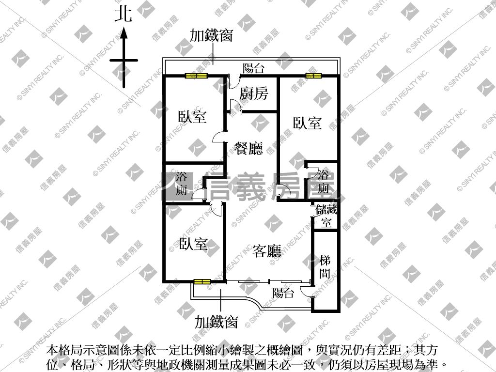 龍江２樓方正美寓房屋室內格局與周邊環境