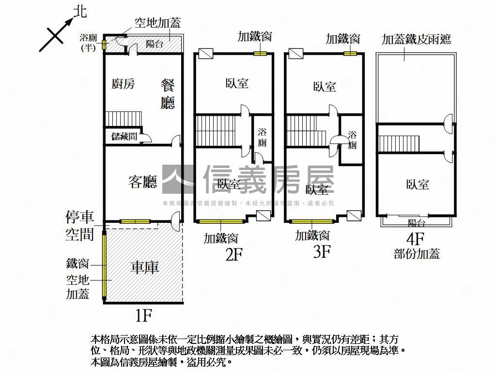 大地坪邊間優美車庫透天房屋室內格局與周邊環境