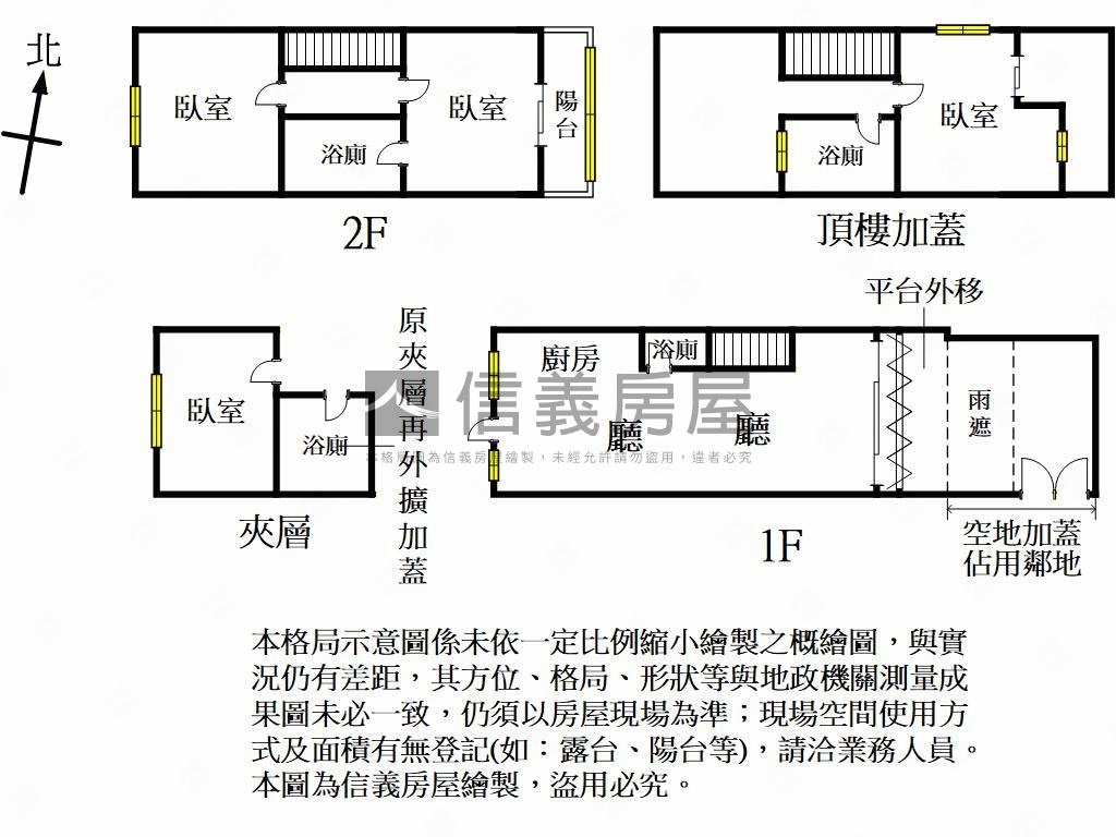 近大業國小挑高庭院透天房屋室內格局與周邊環境