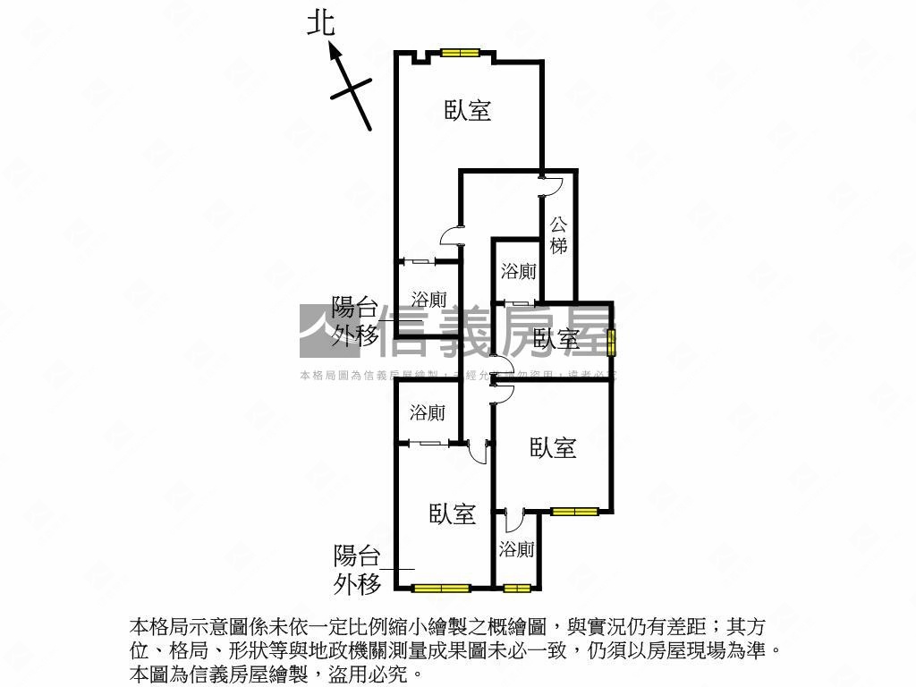 近捷運四套房黃金三樓美寓房屋室內格局與周邊環境