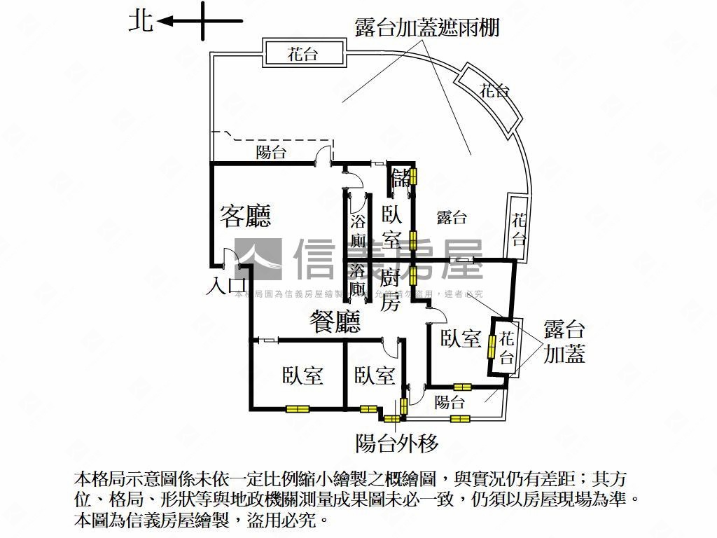 玉璽江山露台三房雙平車房屋室內格局與周邊環境