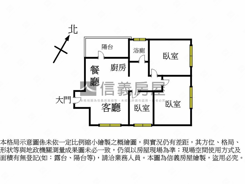 【奇岩重劃】新三房附車位房屋室內格局與周邊環境