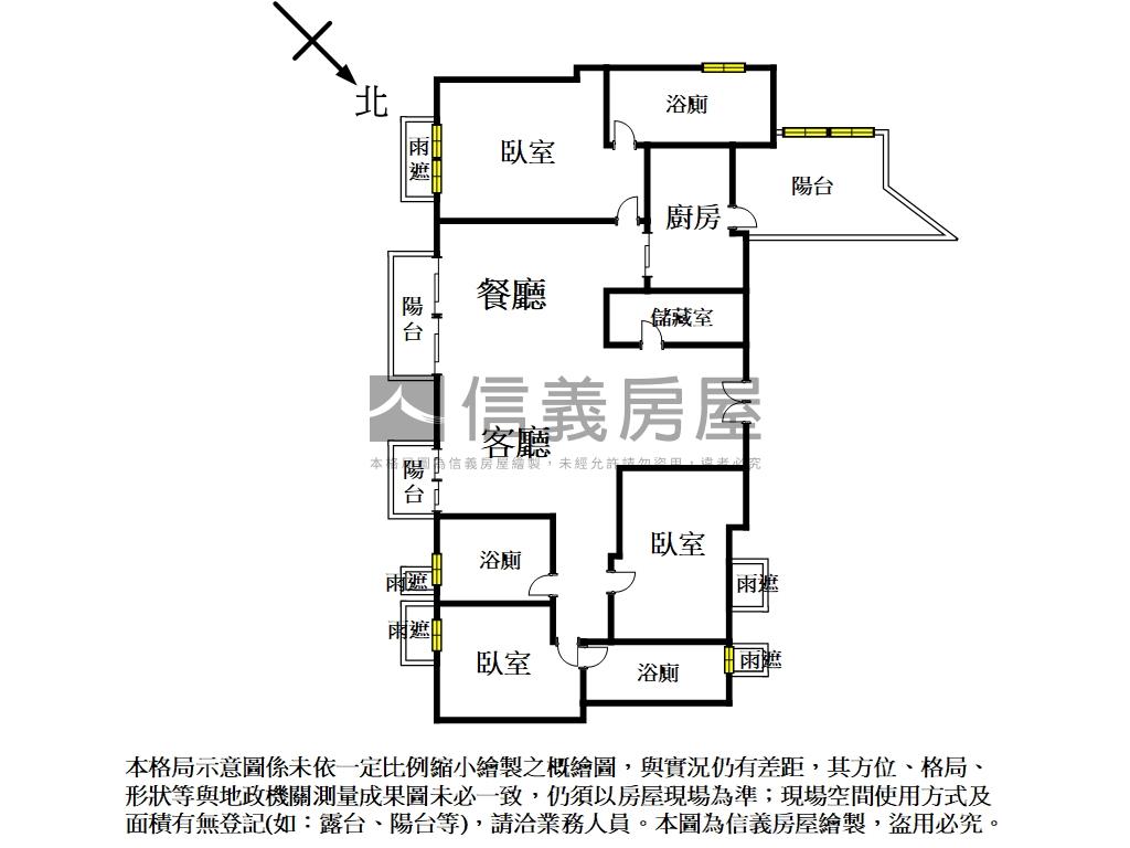 惠宇禮仁高樓雙主臥美視野房屋室內格局與周邊環境