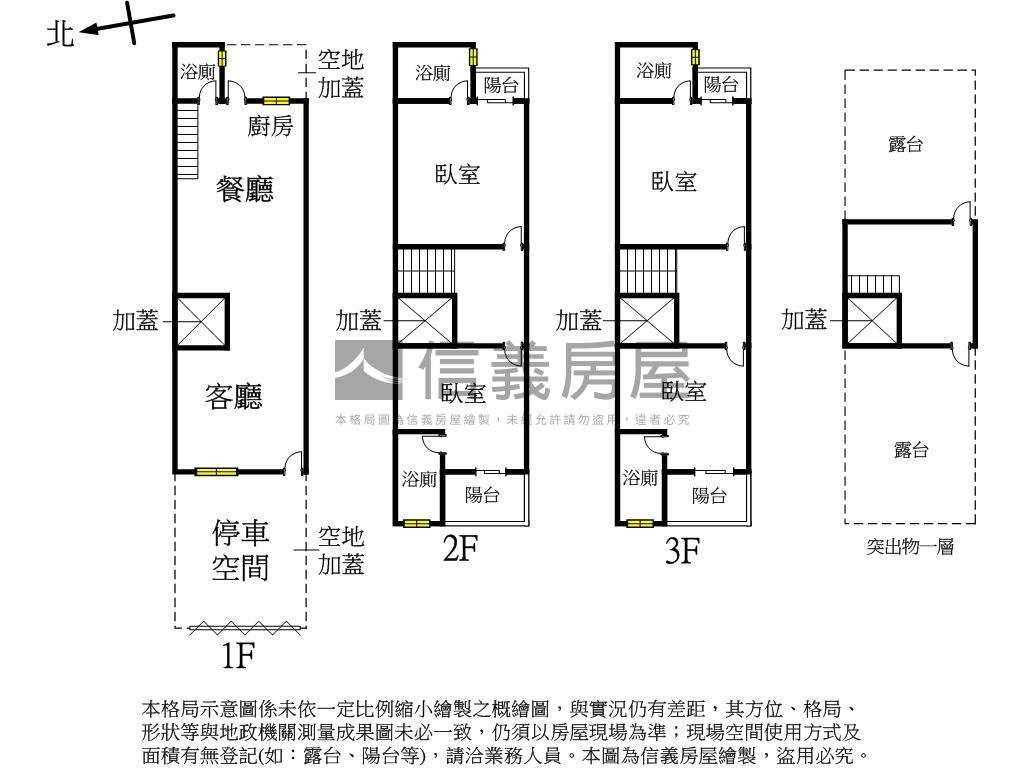 富春路全新臨路透店Ｂ房屋室內格局與周邊環境