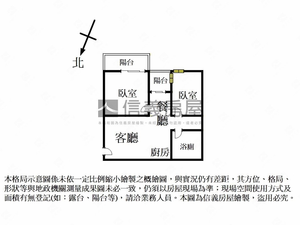 首選達觀小資兩房房屋室內格局與周邊環境
