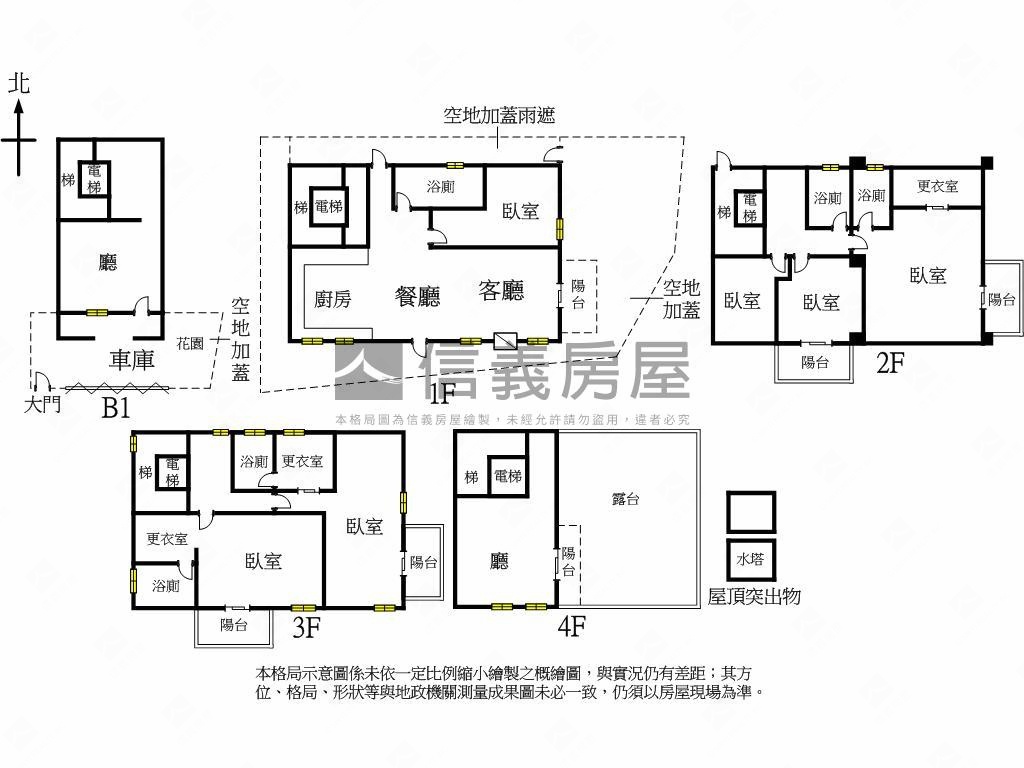 長春花園美景電梯別墅房屋室內格局與周邊環境