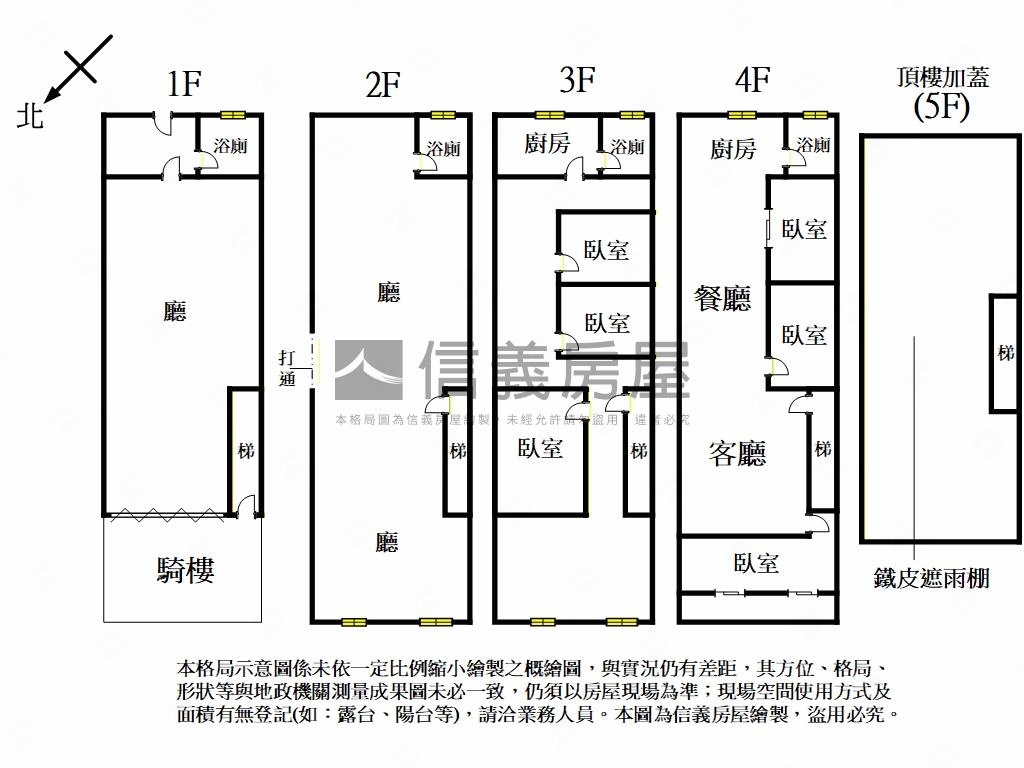 正中山路透天店面房屋室內格局與周邊環境