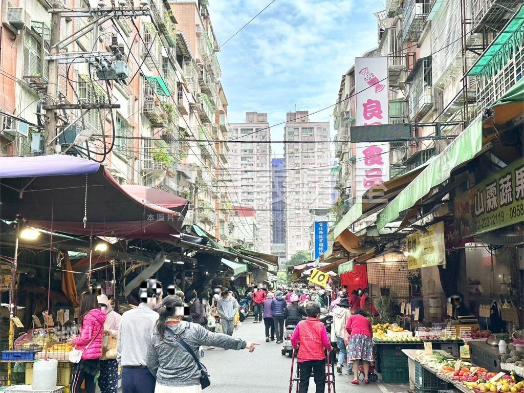 正市場內的金店面房屋室內格局與周邊環境
