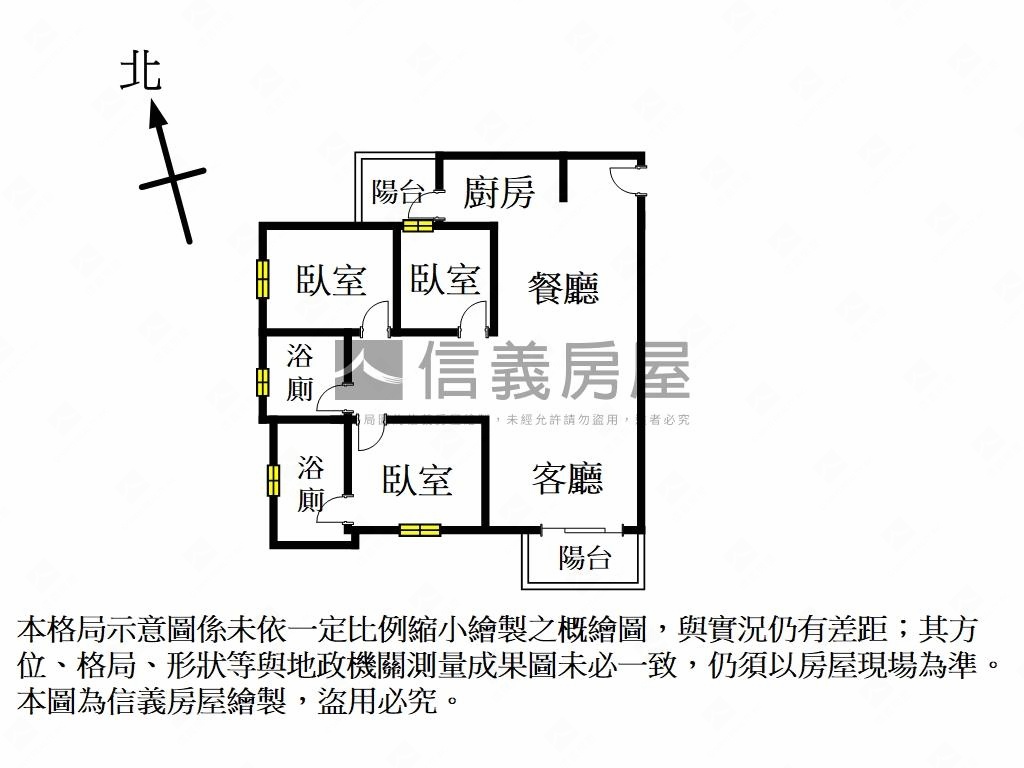 龍門台大全新三房坡平車位房屋室內格局與周邊環境