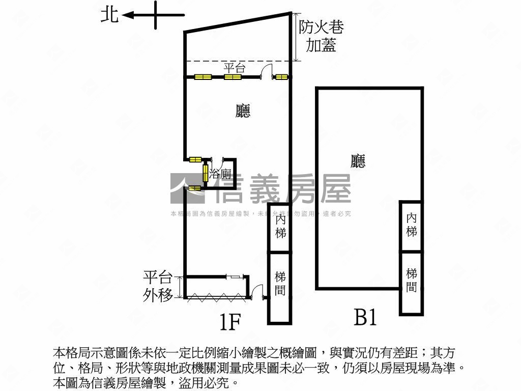 謄本商業用店面房屋室內格局與周邊環境