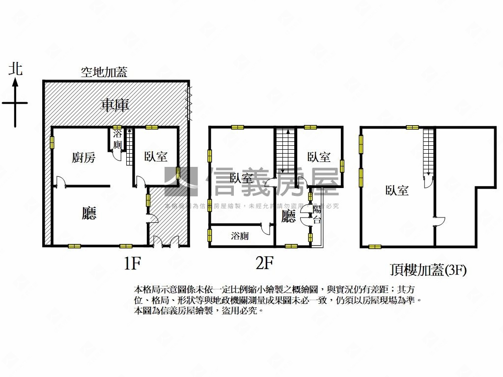 北區大地坪角窗車庫透天房屋室內格局與周邊環境