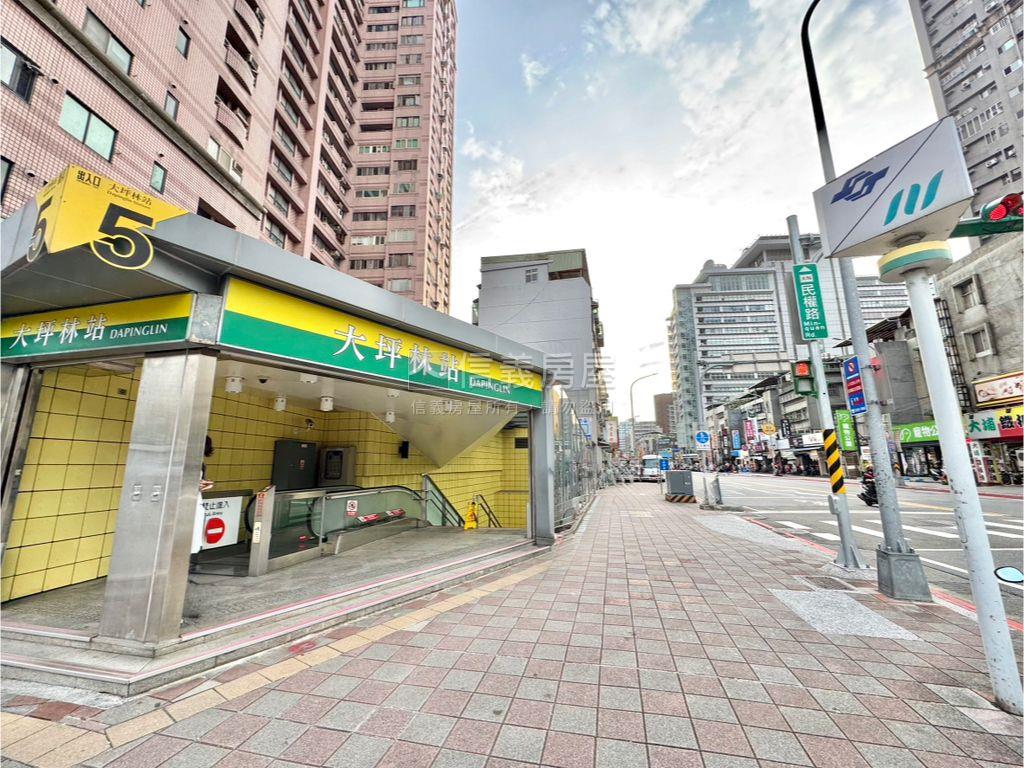 大坪林中興馥捷運角間店面房屋室內格局與周邊環境
