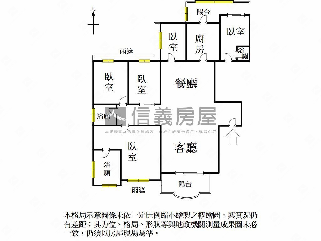 美術輕軌鼎極學區５房平車房屋室內格局與周邊環境