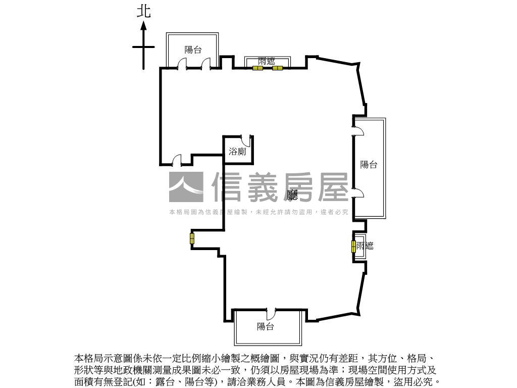 【新接】台北之星。高樓層房屋室內格局與周邊環境