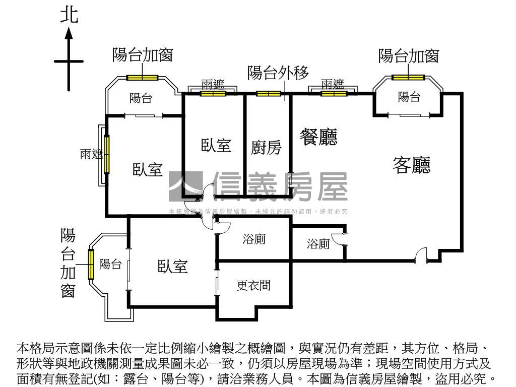 富升關渡大三房精選房屋室內格局與周邊環境